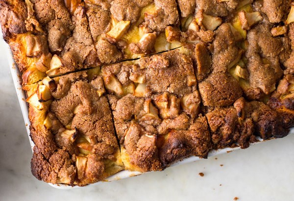 Baked French toast with oat crumble topping