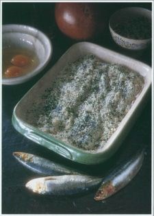 Baked fresh sardines (Sarde fresche in tortiera)