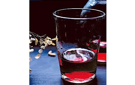 Baked fruits with sloe gin