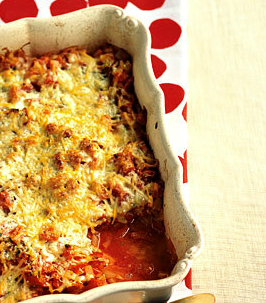 Baked garden tomatoes with cheese