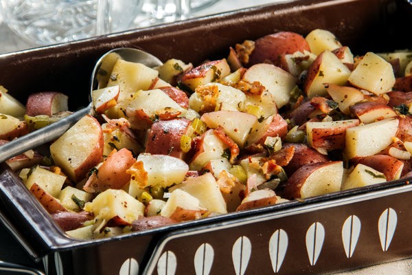 Baked German potato salad