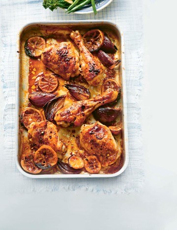 Baked ginger and lemon chicken (Gà nuong)
