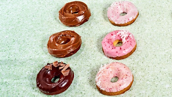 Baked gluten-free coconut-almond doughnuts