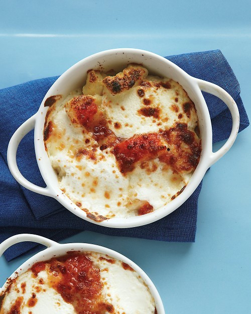 Baked gnocchi with ricotta and marinara
