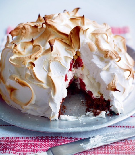 Baked honeycomb Alaska