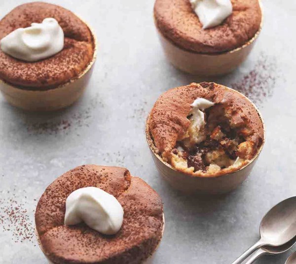 Baked honeycomb puddings