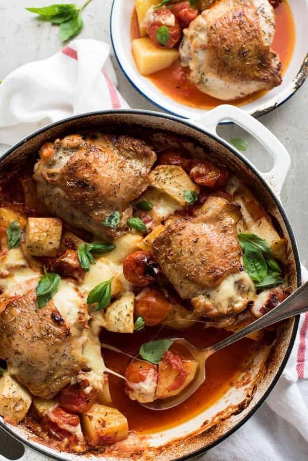 Baked Italian chicken with potatoes