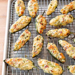 Baked jalapeño poppers