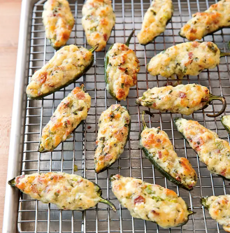 Baked jalapeño poppers