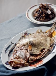 Baked John Dory with seaweed Jersey Royals