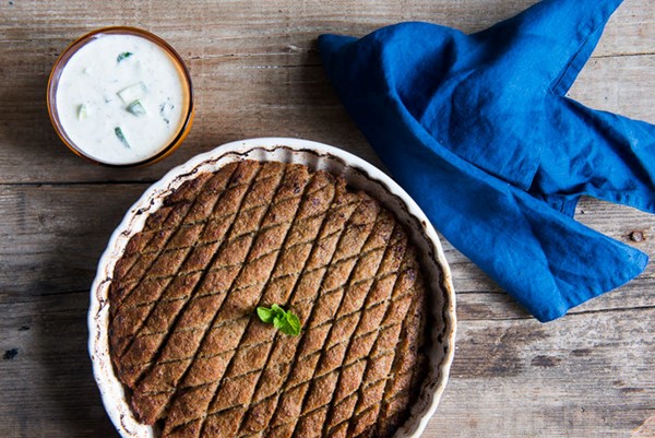 Baked kebbeh pie