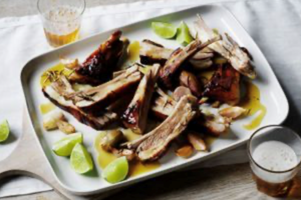 Baked lamb ribs with marmalade [Sophie O'Neil & Mark Brancatisano]