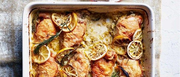 Baked lemon chicken
