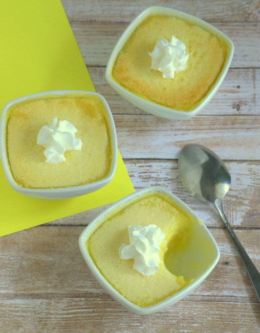 Baked lemon custards