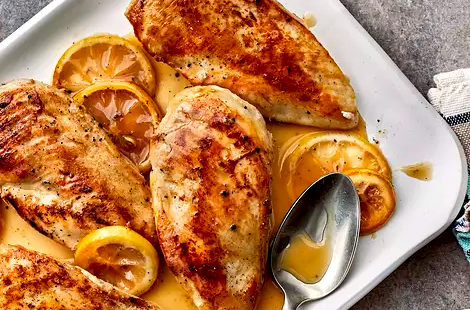Baked lemon-pepper chicken