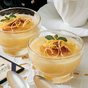 Baked lemon pudding