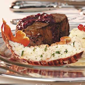 Baked lobster tails