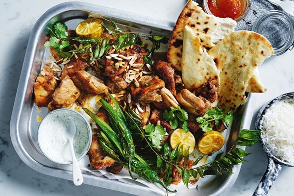 Baked mango chutney chicken