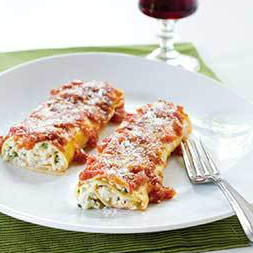 Baked manicotti