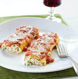 Baked manicotti