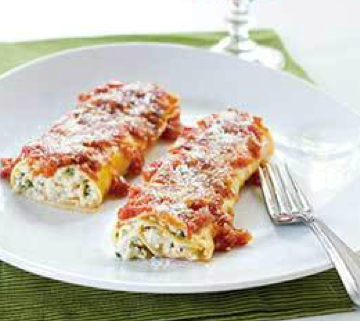 Baked manicotti