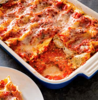 Baked manicotti