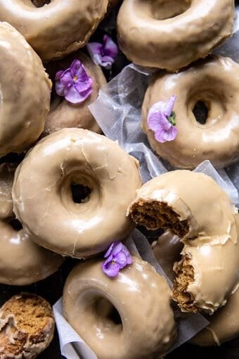 Baked maple glazed doughnuts