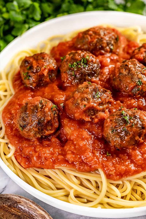 Baked meatballs