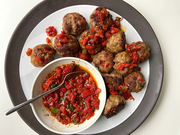 Baked meatballs
