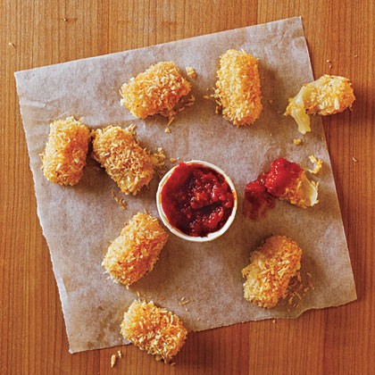 Baked mozzarella bites