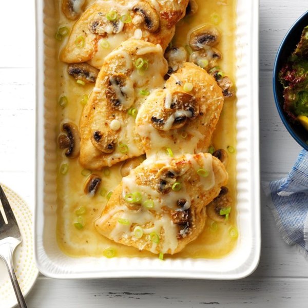 Baked mushroom chicken 