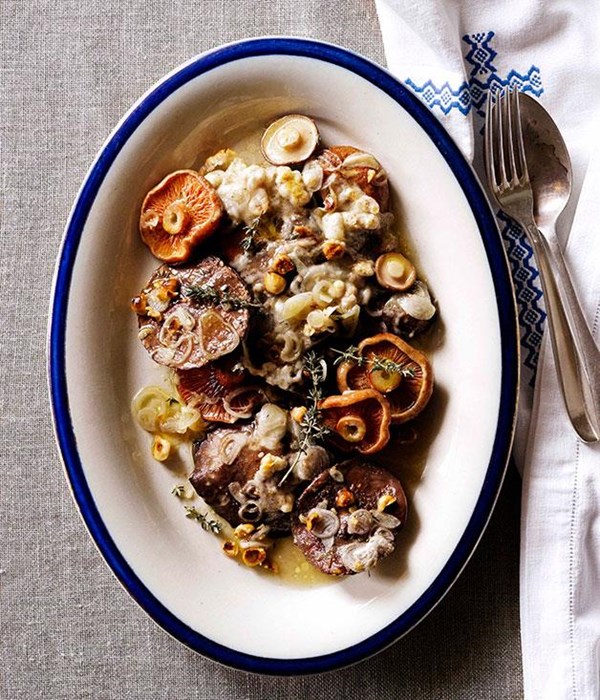 Baked mushrooms