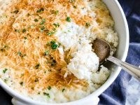 Baked Parmesan rice