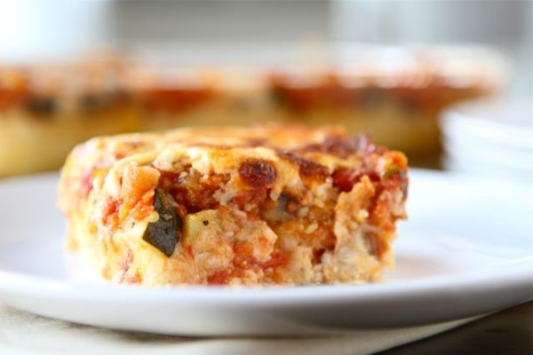Baked polenta pie