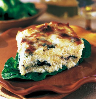 Baked polenta with Swiss chard and cheese recipe | Eat Your Books