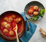 Baked pork, apple & cheddar meatballs