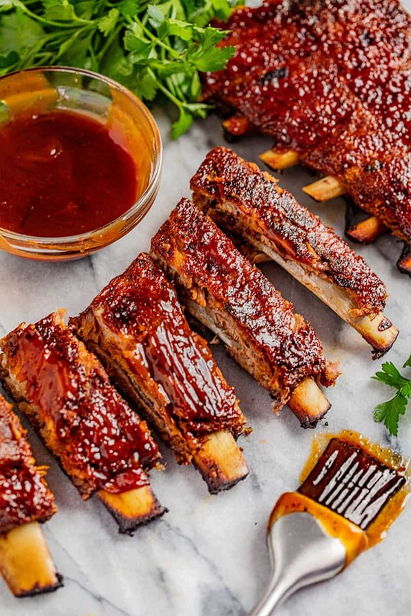 Baked pork ribs