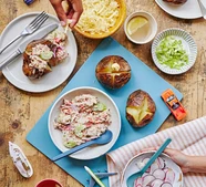 Baked potato & tuna crunch spread