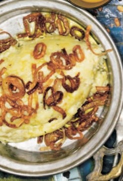 Baked potato mash with roast garlic