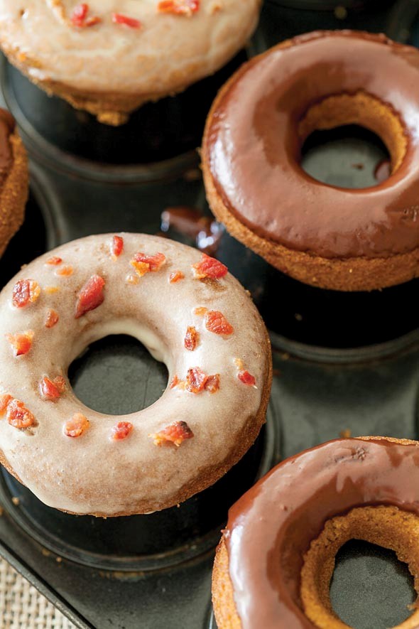 Baked pumpkin donuts