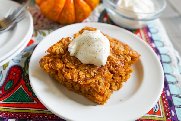 Baked pumpkin oatmeal