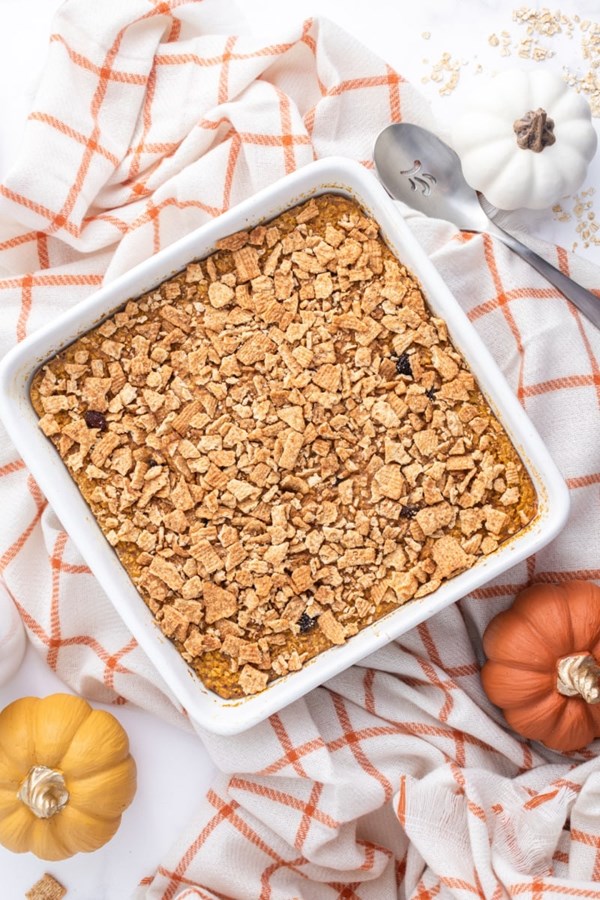 Baked pumpkin oatmeal