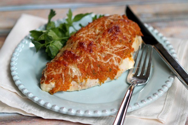 Baked pumpkin Parmesan chicken