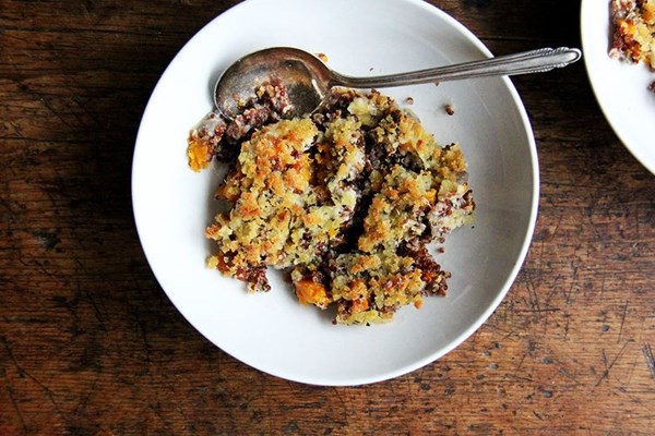 Baked quinoa with roasted butternut squash & Gruyère 