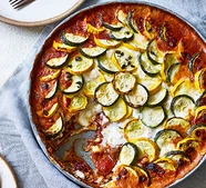 Baked ratatouille & goat's cheese