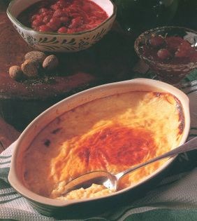Baked rice pudding