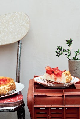 Baked ricotta cheesecake