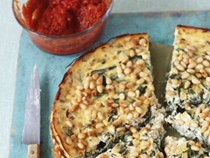 Baked ricotta with chard