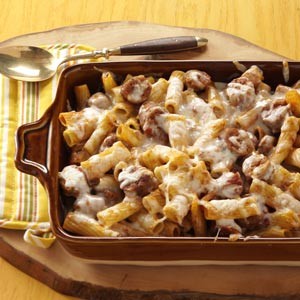 Baked rigatoni & sausage