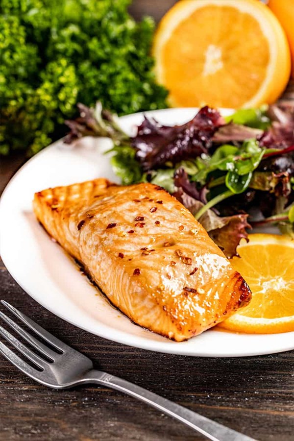 Baked salmon